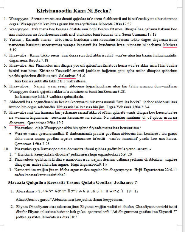 Kiristaanootiin Kana Ni Beekuu?